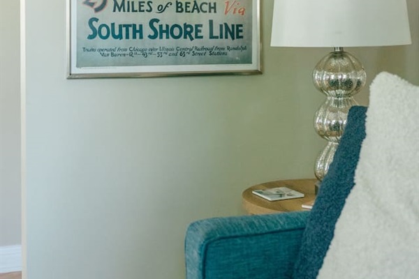 The house is decorated with lots of local art, and many unique South Shore Line prints.
 https://www.southshorecva.com/plan-your-visit/about-the-area/south-shore-posters/