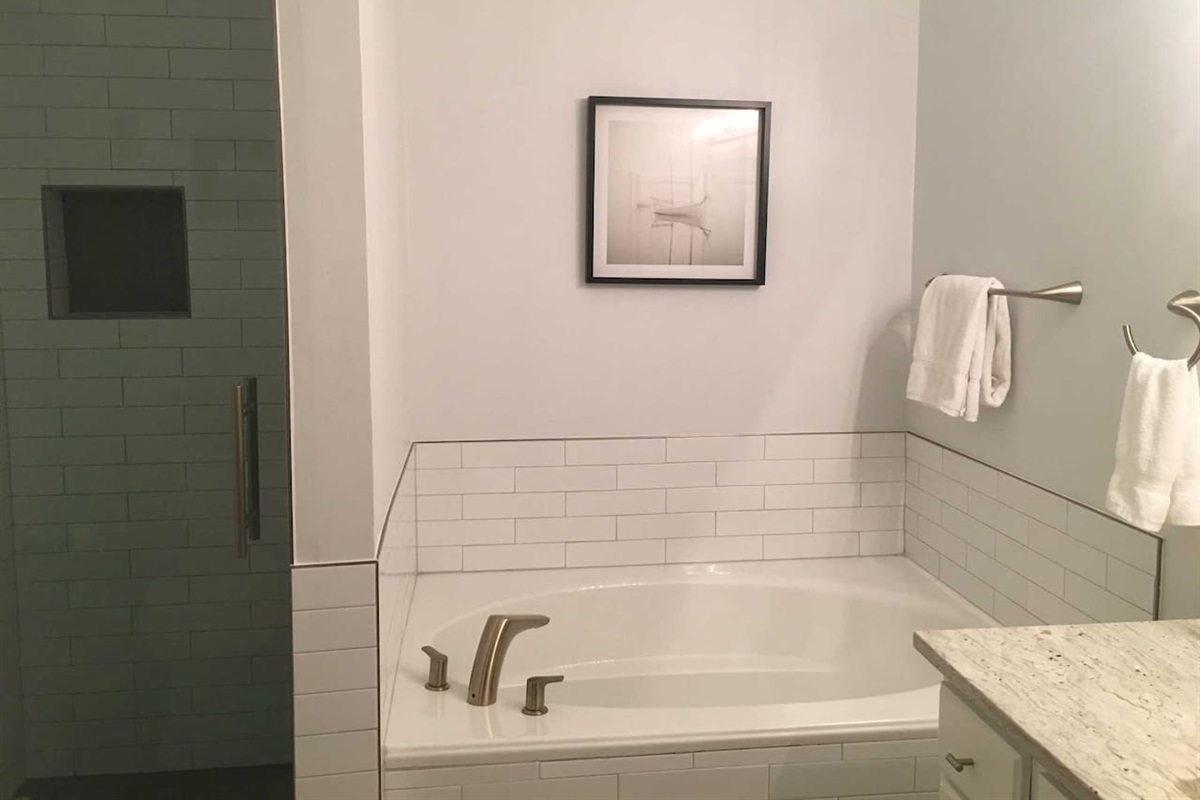 Masterbath Walk-in shower and bathtub