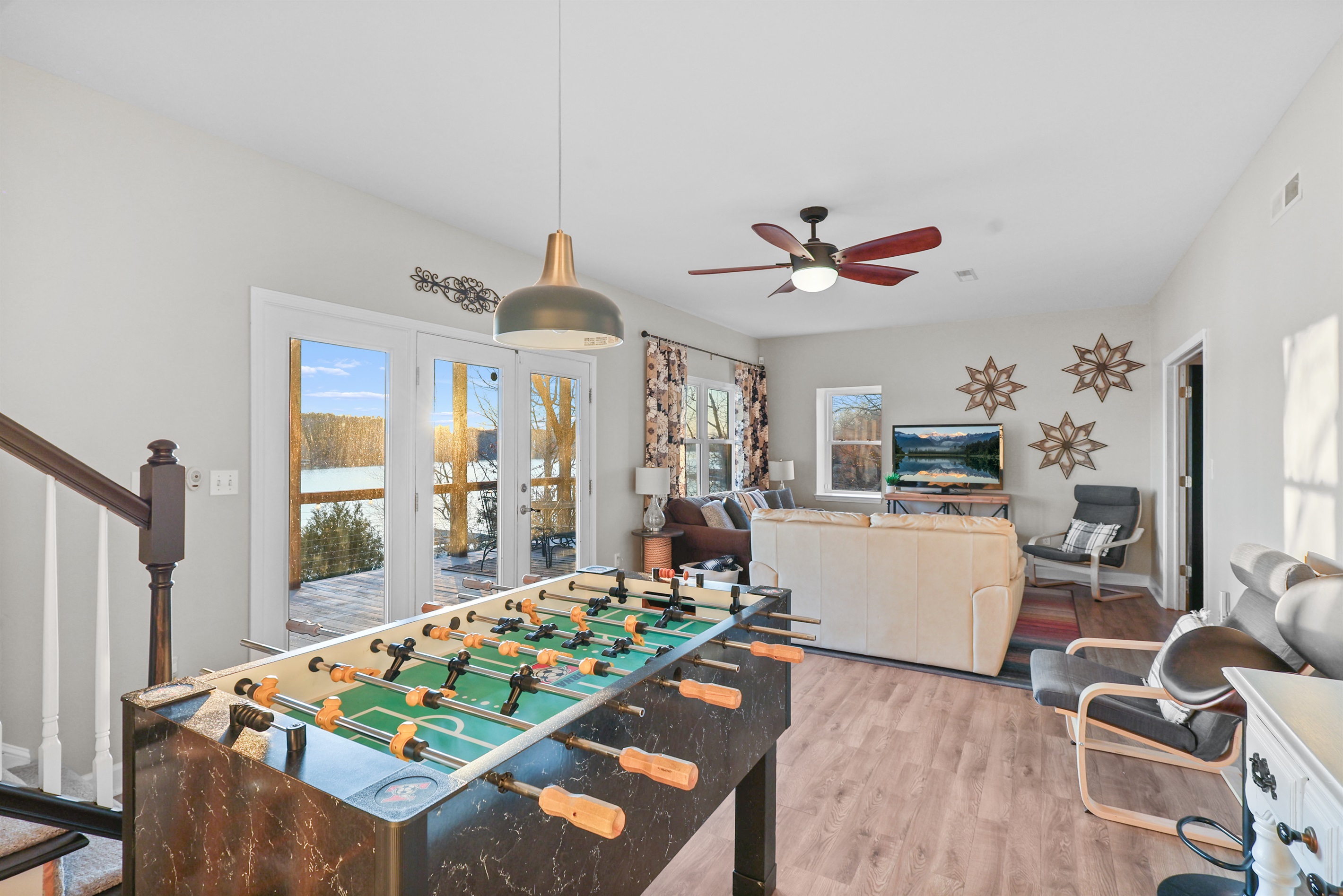 Game Room with View of the Lake 