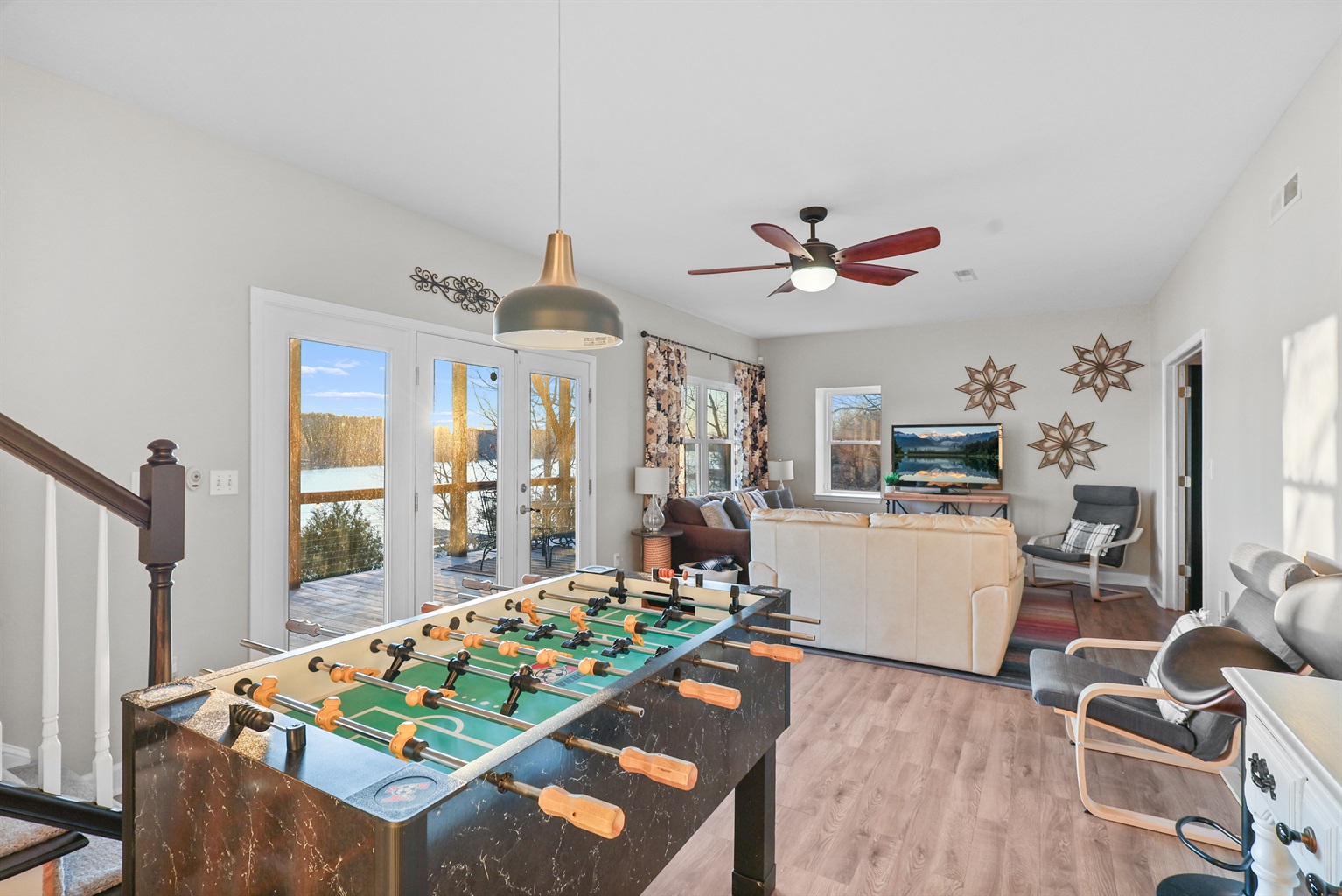 Game Room with View of the Lake 