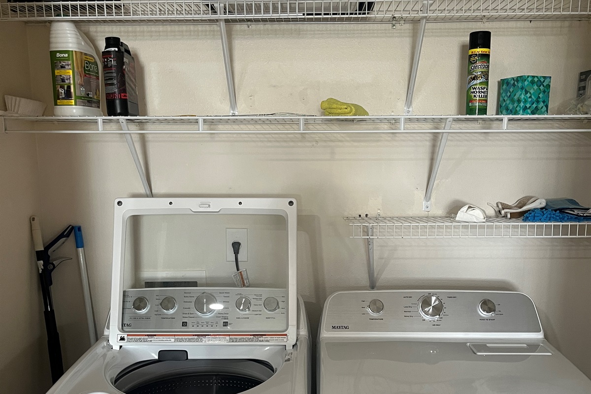 Washer and dryer for our guests to use.