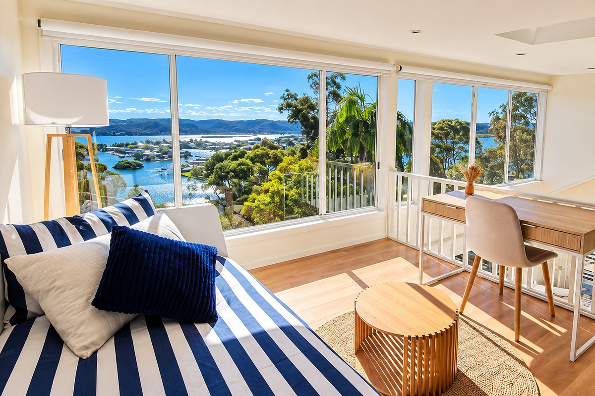 Thoughtfully furnished with a daybed, desk and comfortable seating, it offers a peaceful place to relax throughout your stay.