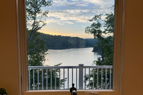 Enjoy stunning lake views right from the kitchen sink