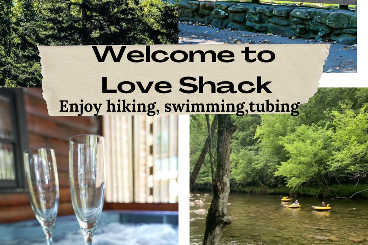 Experience the beauty of nature! Love Shack offers a range of activities around you and your loved ones to enjoy. Take a day trip to hike in the Smokies or just unwind in the hot tub!