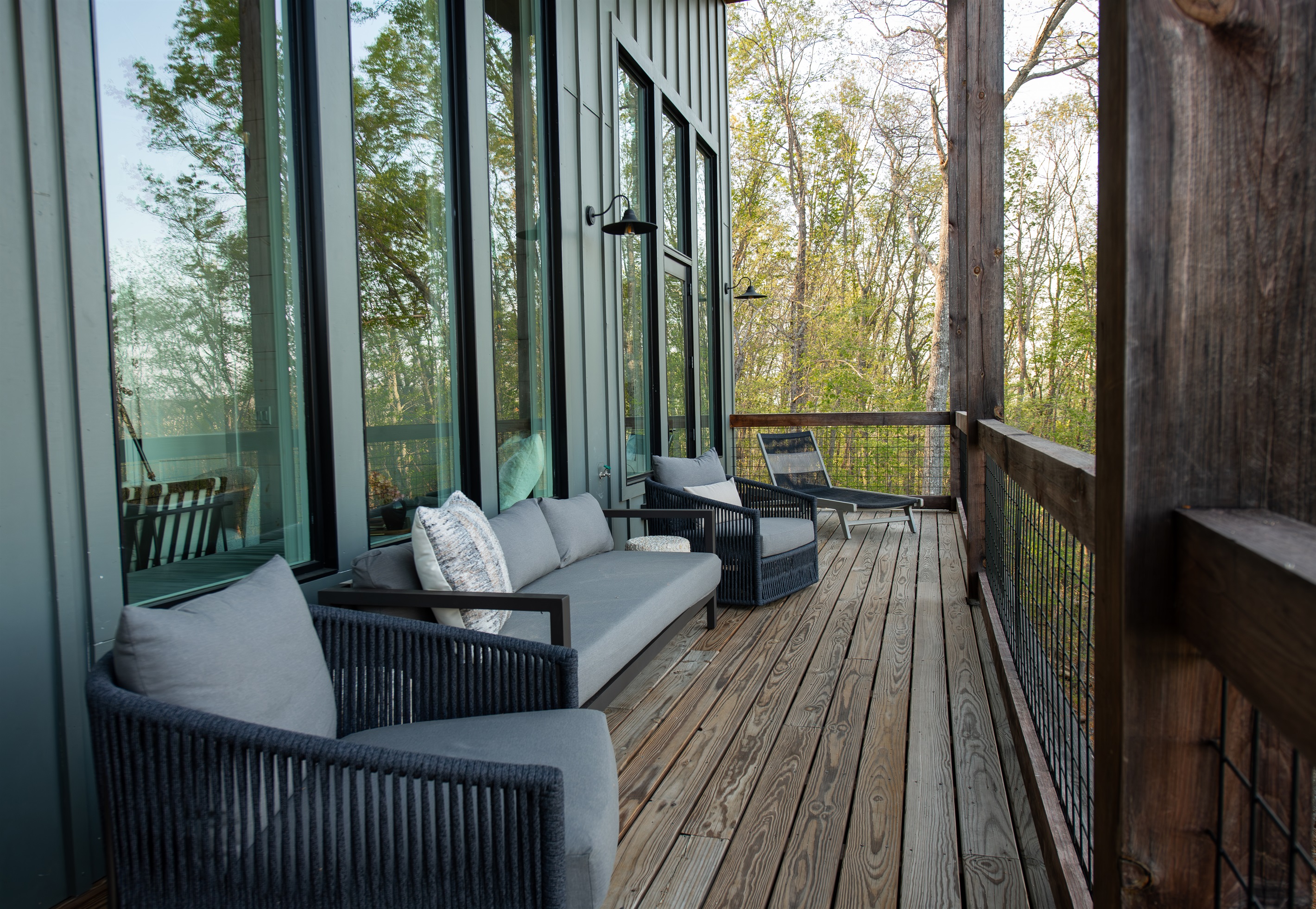 Outdoor Lounge | Covered seating with uninterrupted mountain views