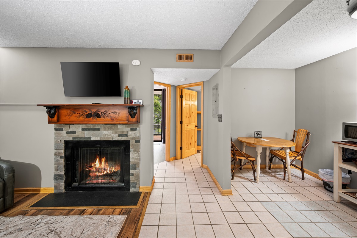 Comfortable seating area to unwind after a day of exploring
