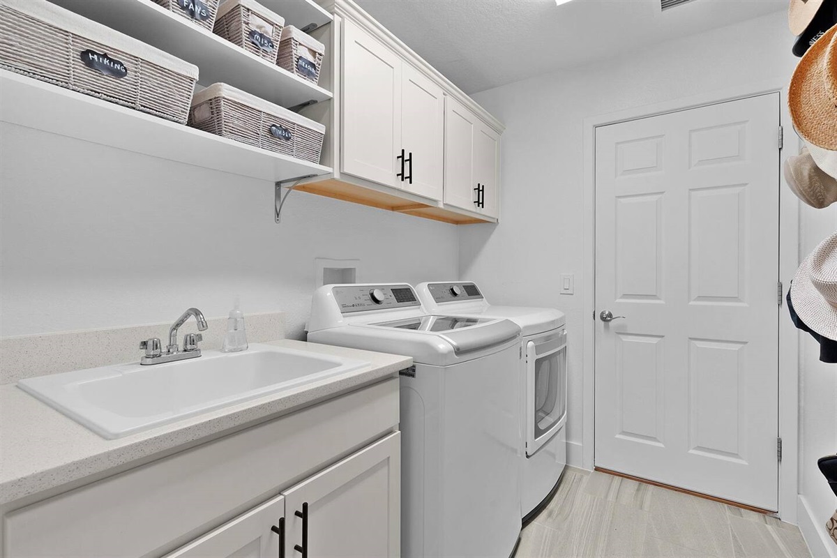 Full size washer and dryer for your stay!