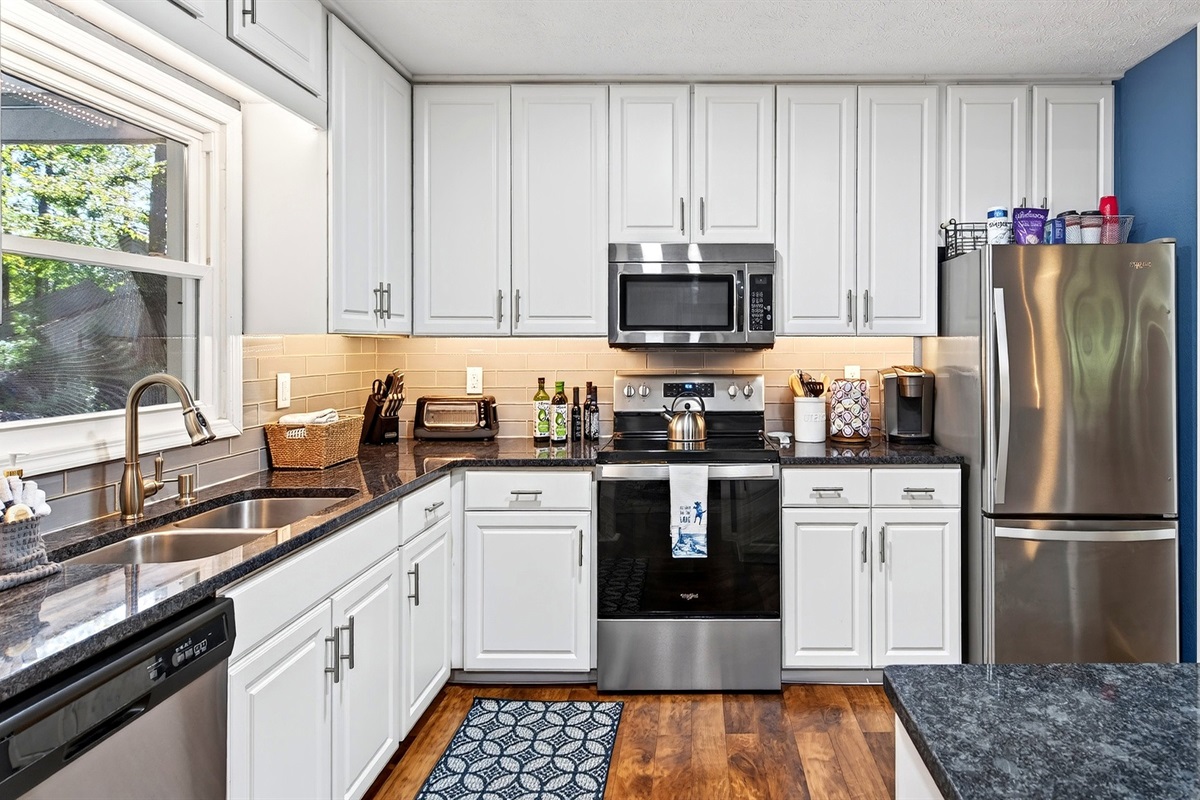 Fully functional kitchen.