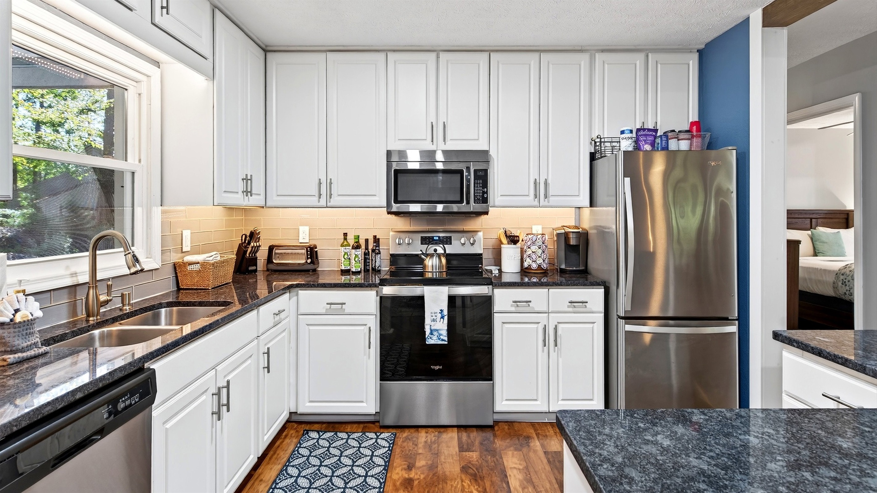 Fully functional kitchen.