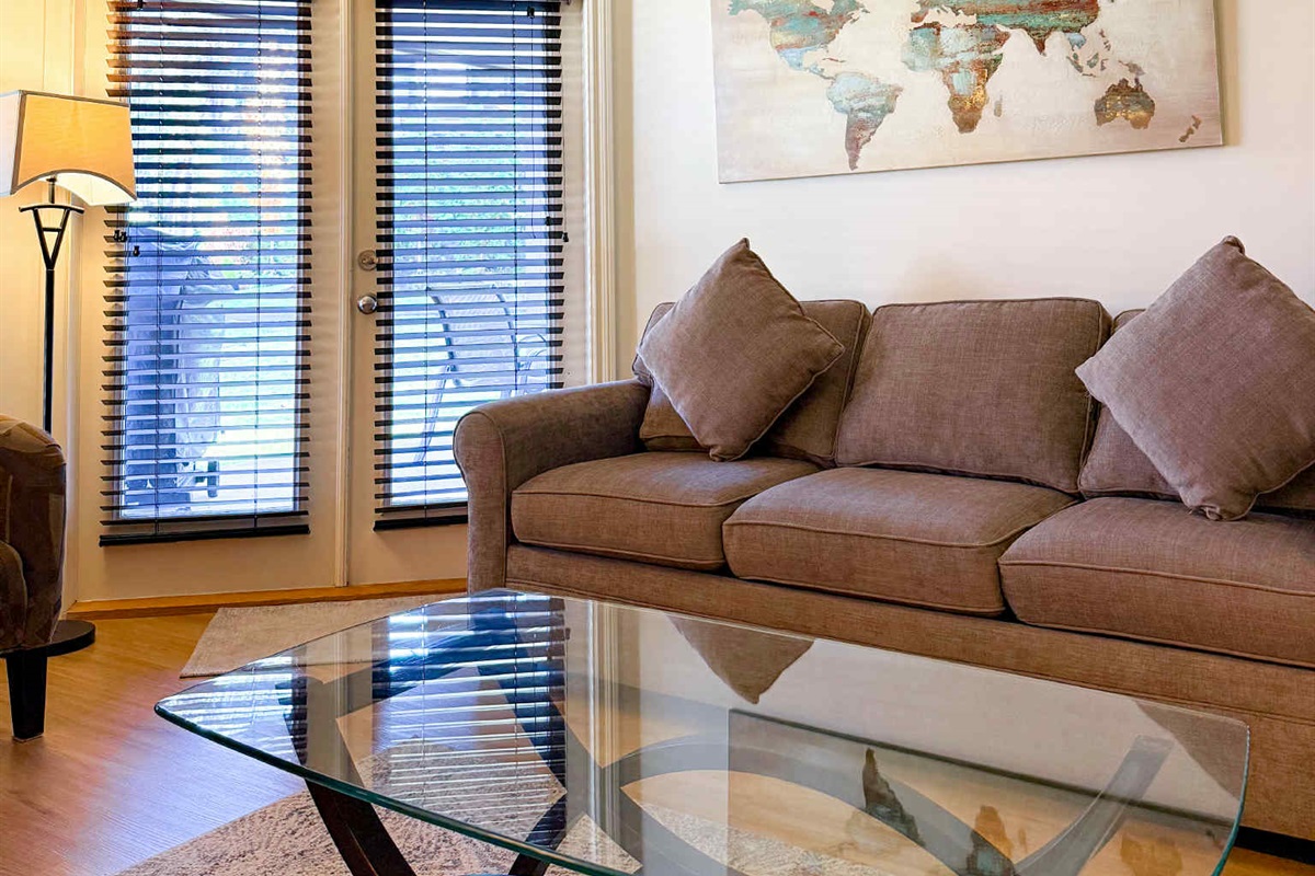 Unit A - Sofa couch for the Extra Guests.