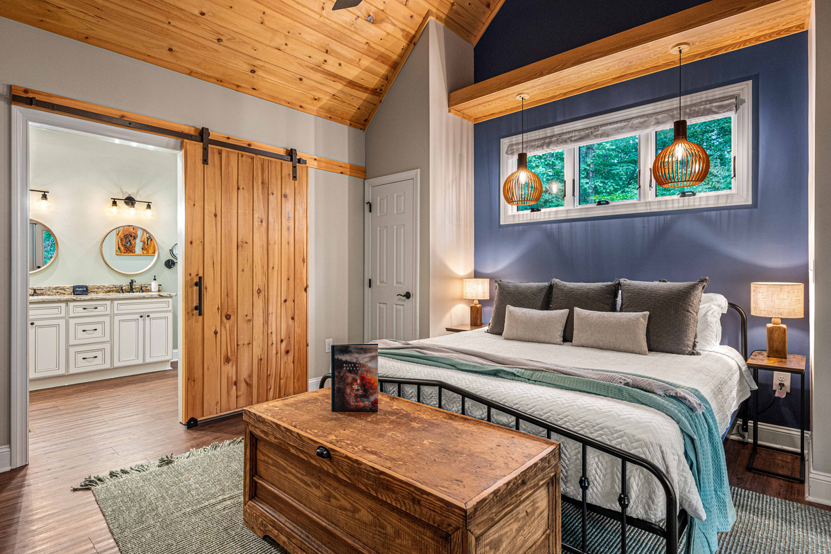 Your private retreat with a King bed, Smart TV, and en suite bathroom.