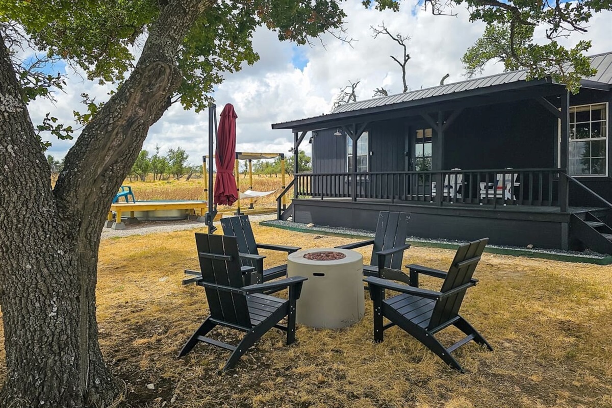 Dine under the shade of a tree, where the natural beauty of the Hill Country enhances every meal.