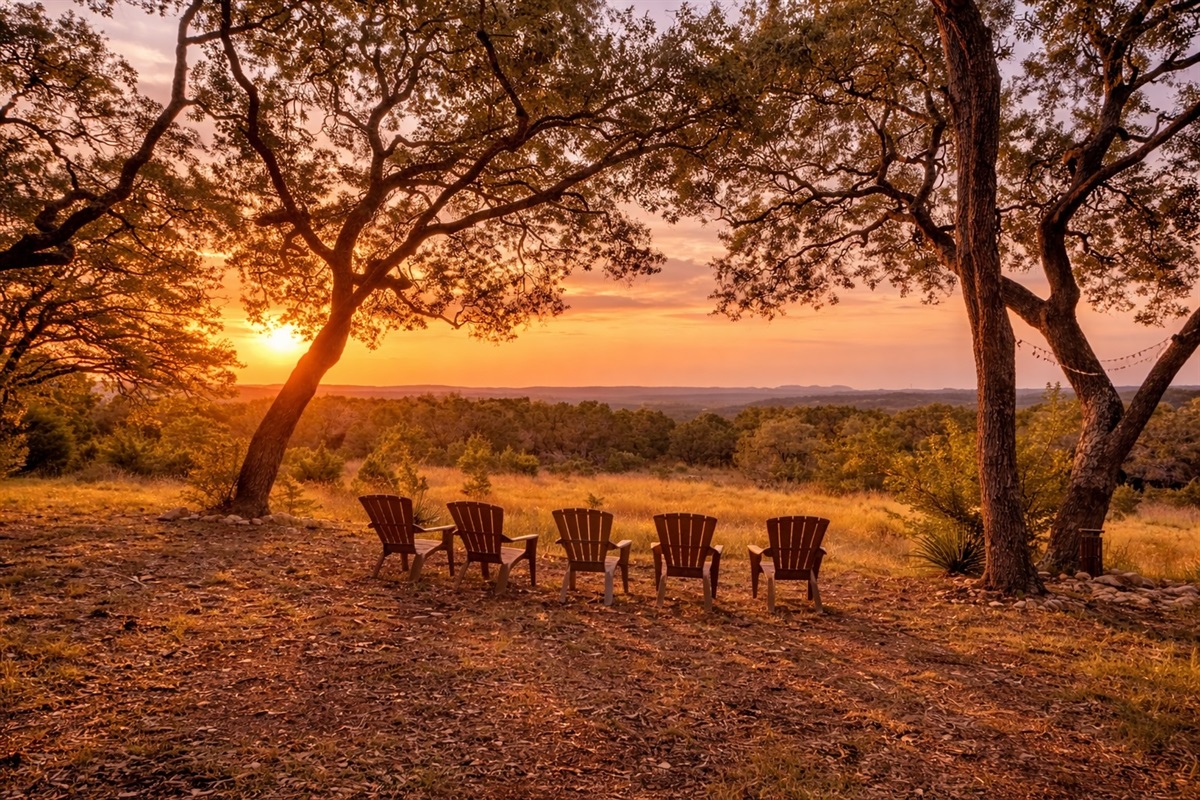 Relax and unwind with sweeping views of the Texas Hill Country and Devil’s Backbone.