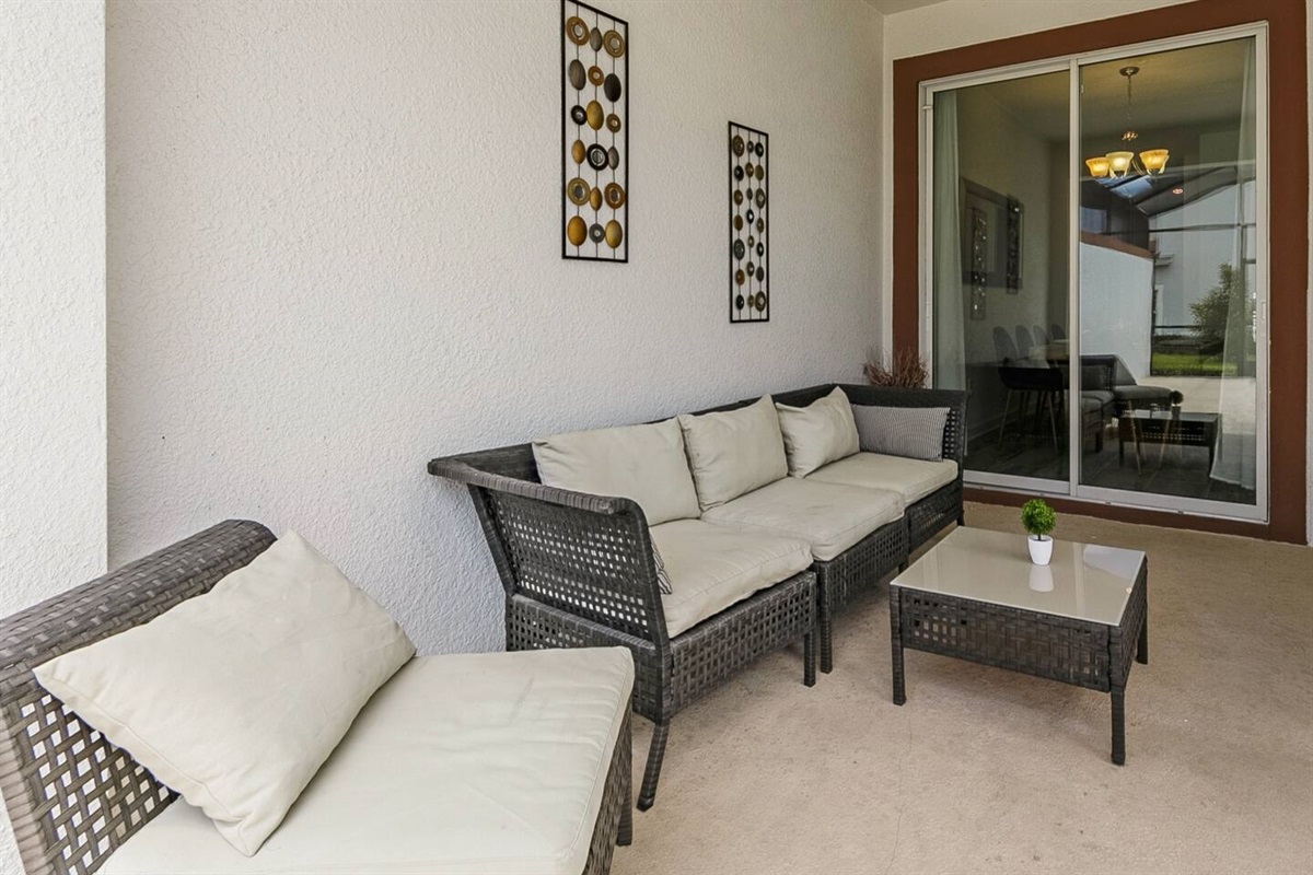 Outdoor seating space