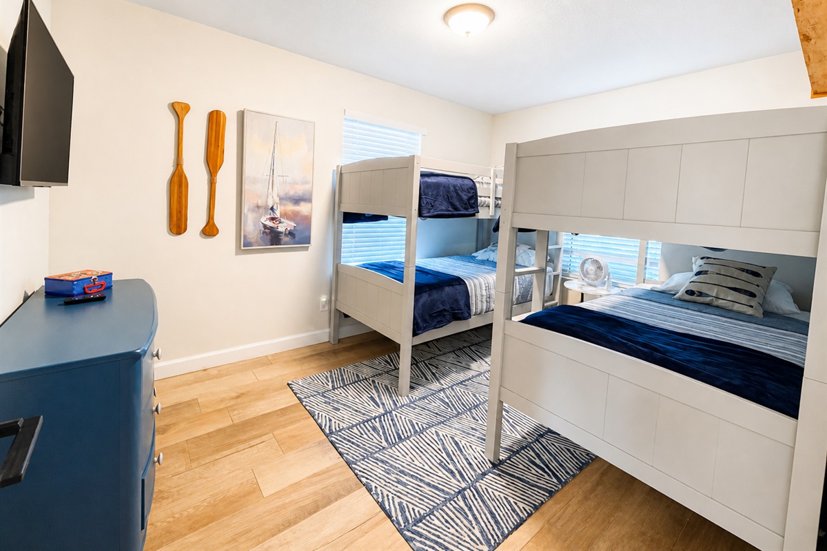 Main level bunk room idea for kids, teens or young adults.