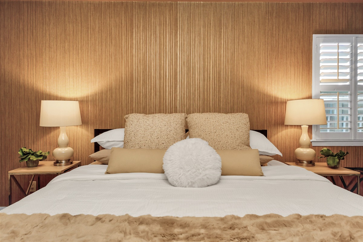 Gorgeous primary suite designed with luxury and comfort in mind. 