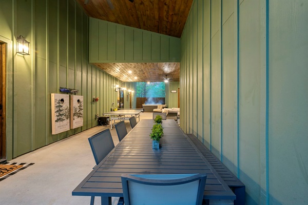 [The Breezeway] A huge covered breezeway offers a truly unique indoor/outdoor experience