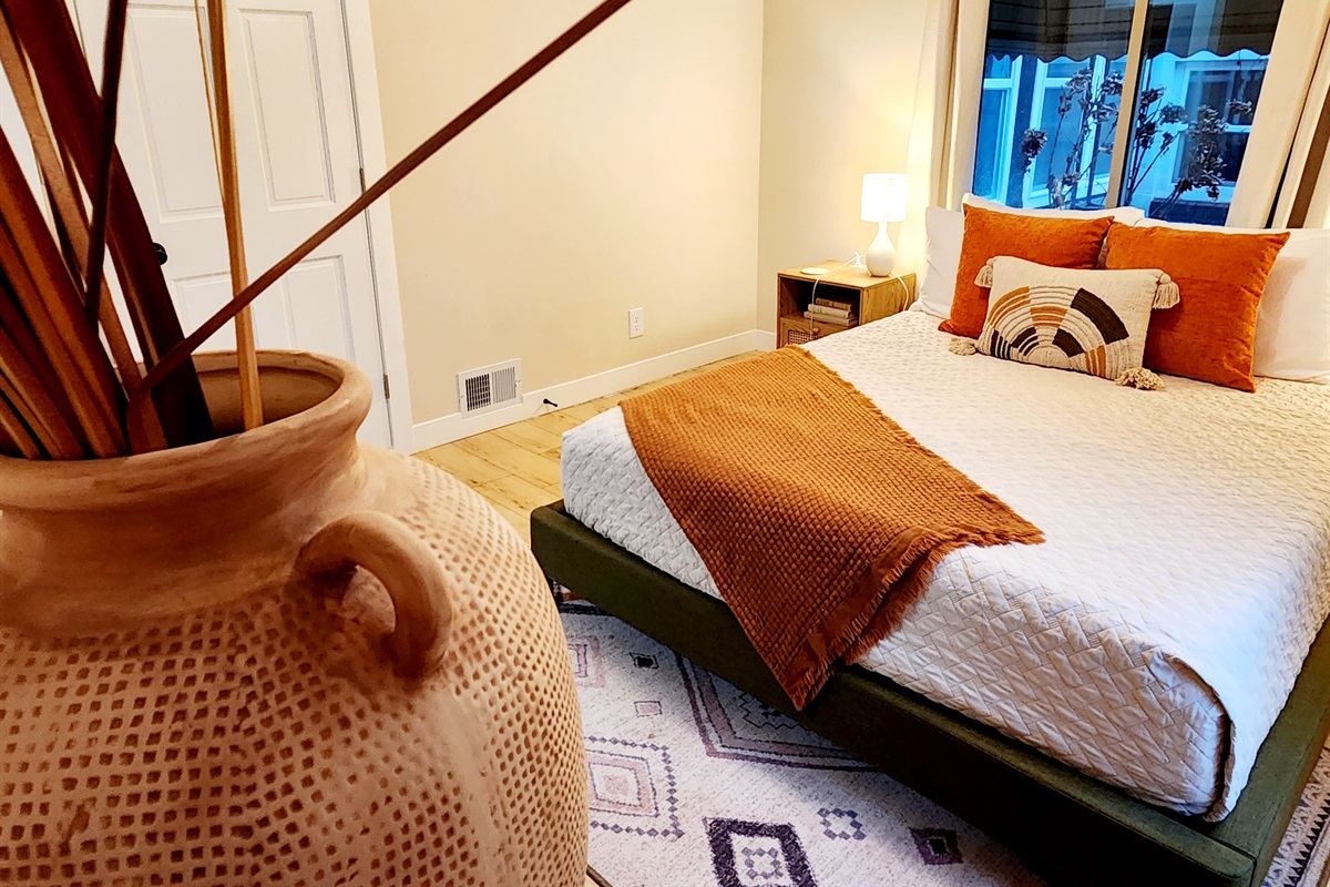 Bedroom #3. Ready for a cozy afternoon nap.