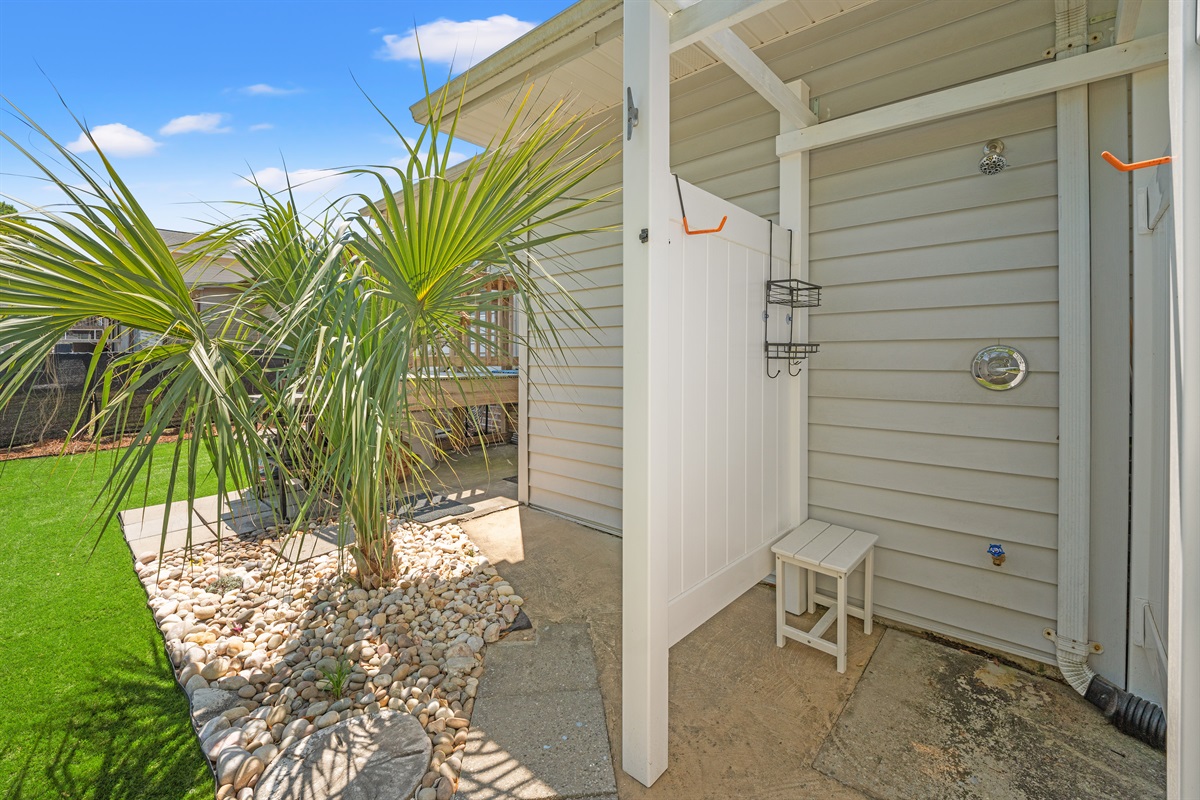 Outdoor Shower- Hot and Cold Water