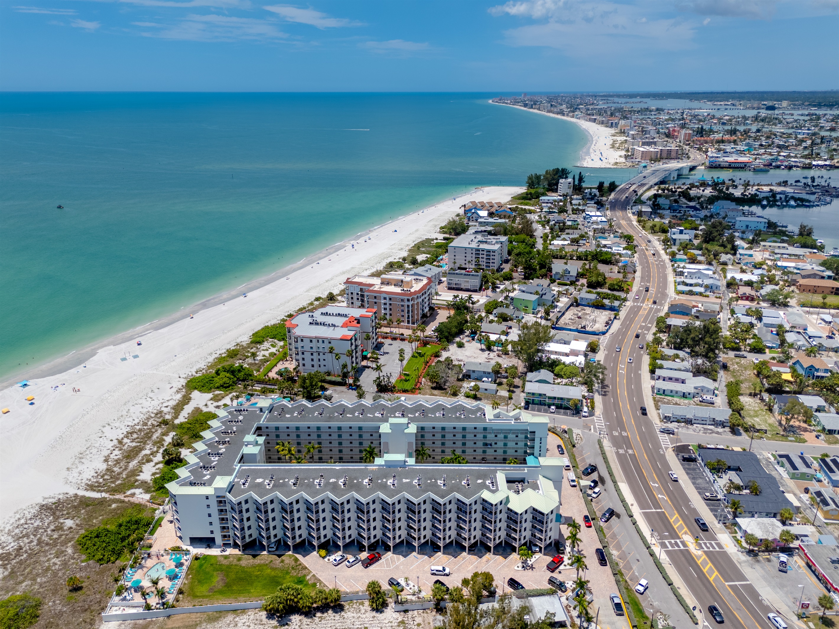 Located right on Gulf Blvd