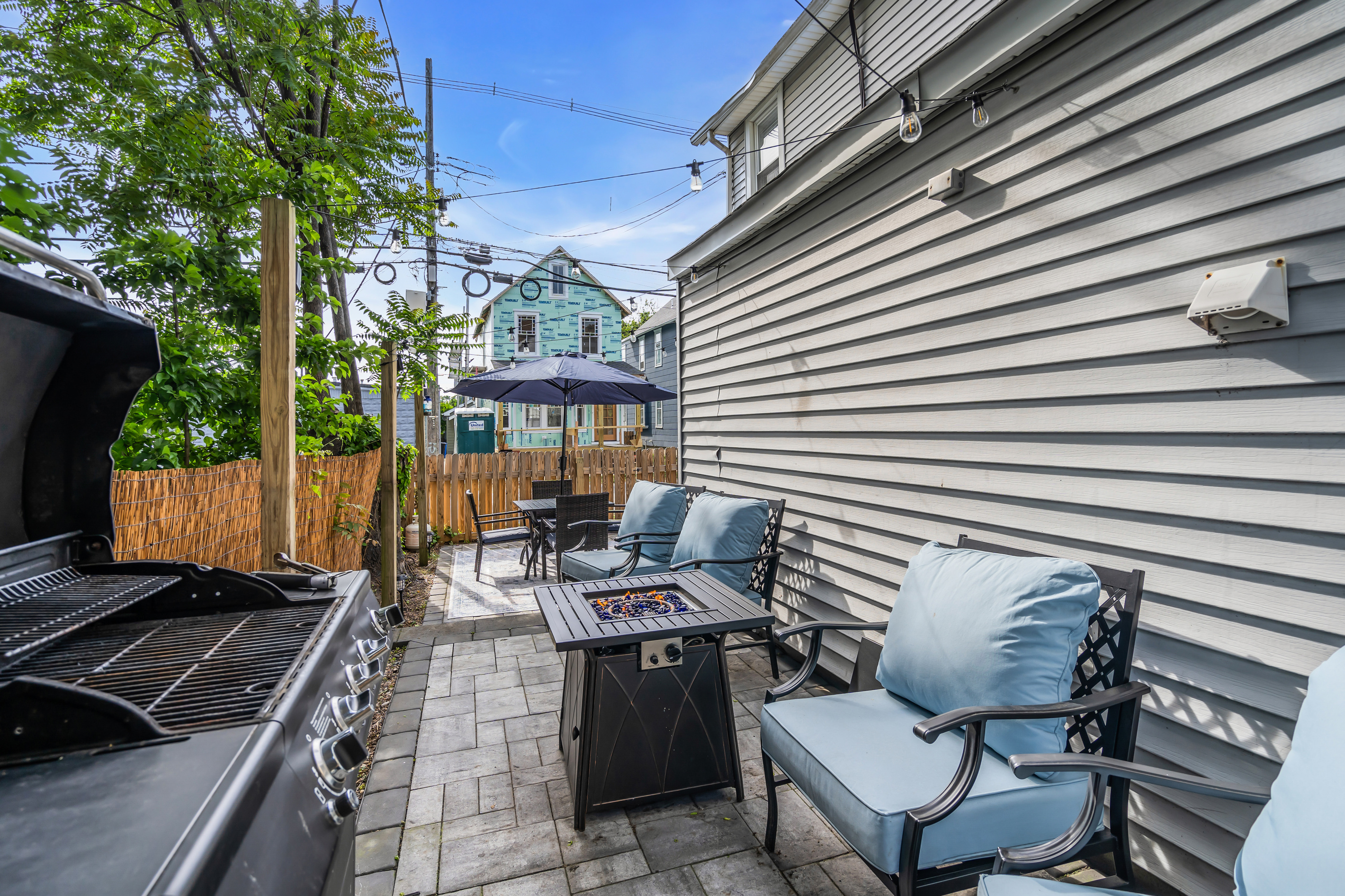 Outdoor fun, Ocean Grove style! Kick back on our new patio, warm up by the fire pit, and enjoy the garden vibes. Your Jersey Shore evenings just got cooler. Beach life meets backyard bliss!