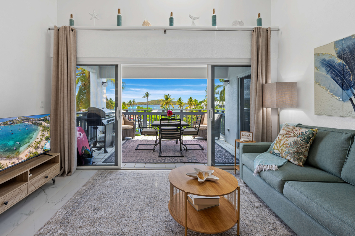Seamless indoor-outdoor living with direct access to the spacious deck.