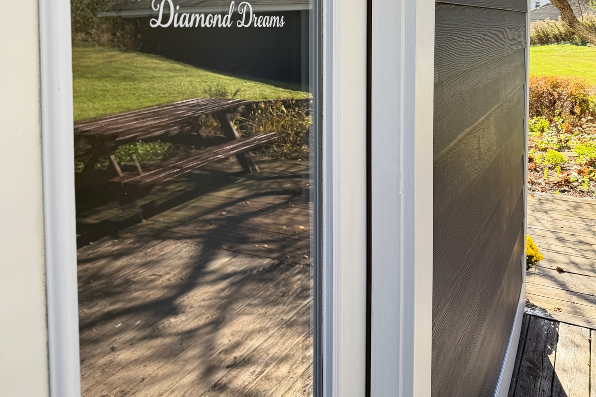 Main Entry door is customized so you know you are in the right place!