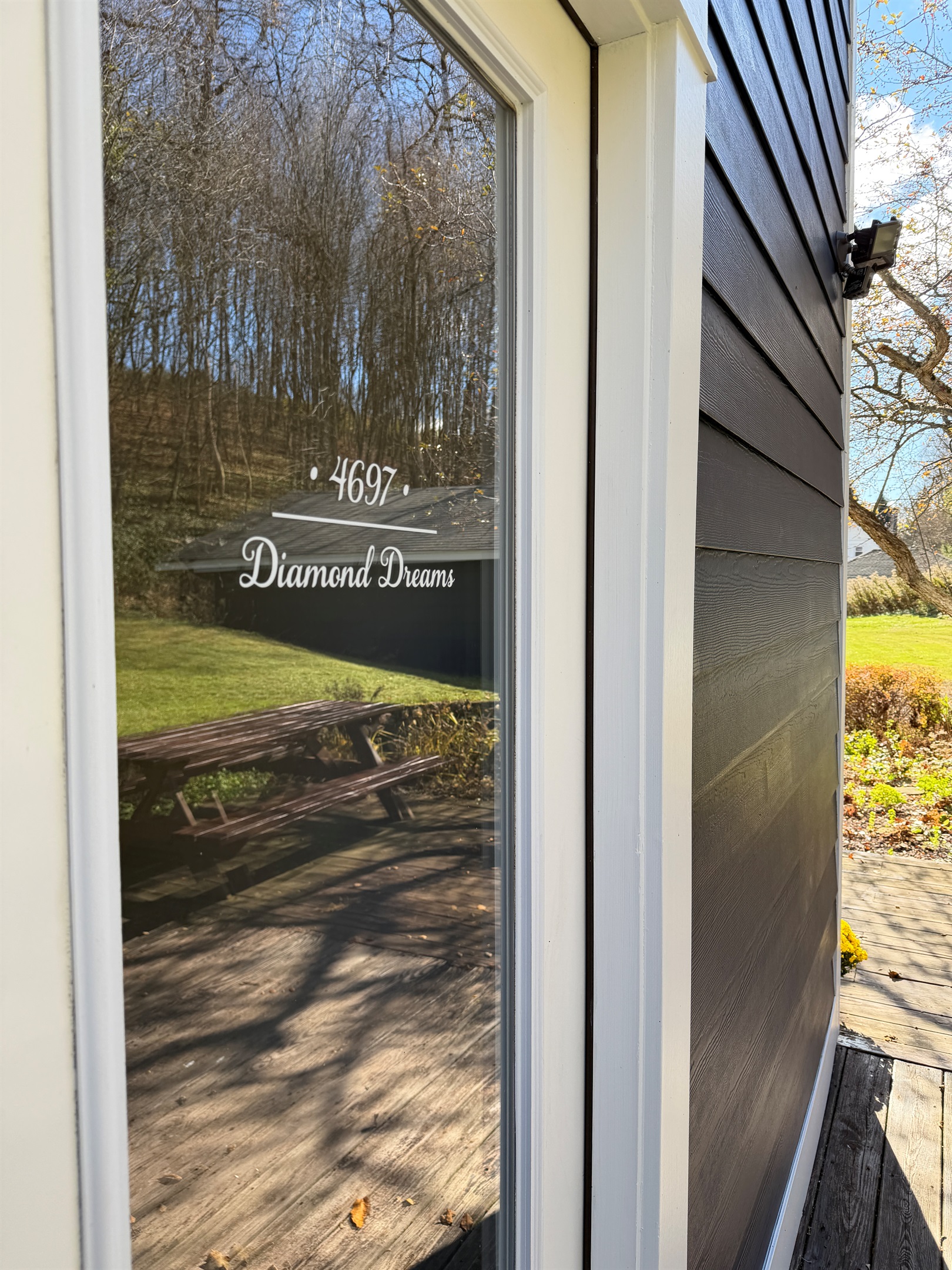 Main Entry door is customized so you know you are in the right place!