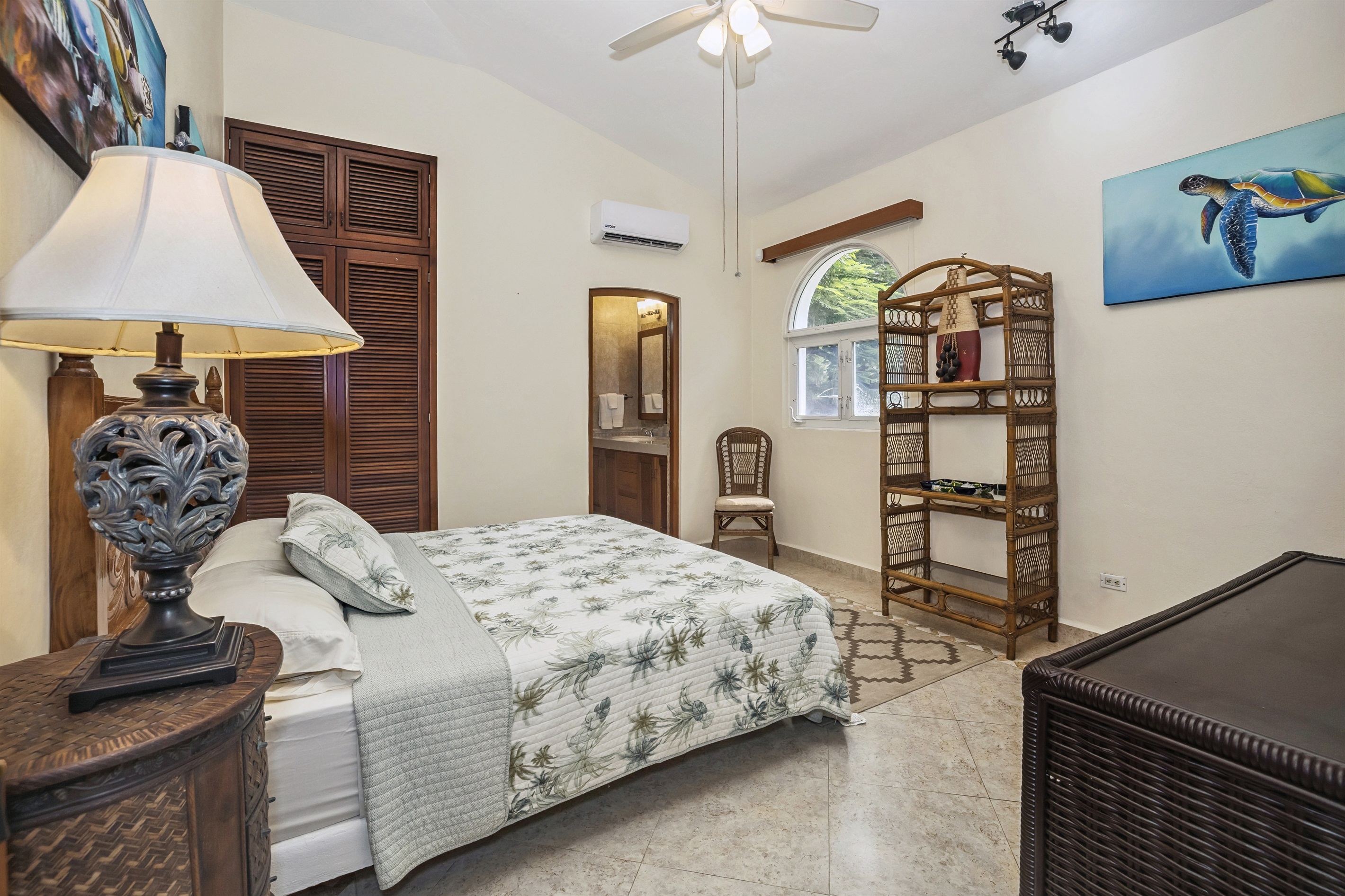 Bedroom 1, King Bed, and Private Bathroom