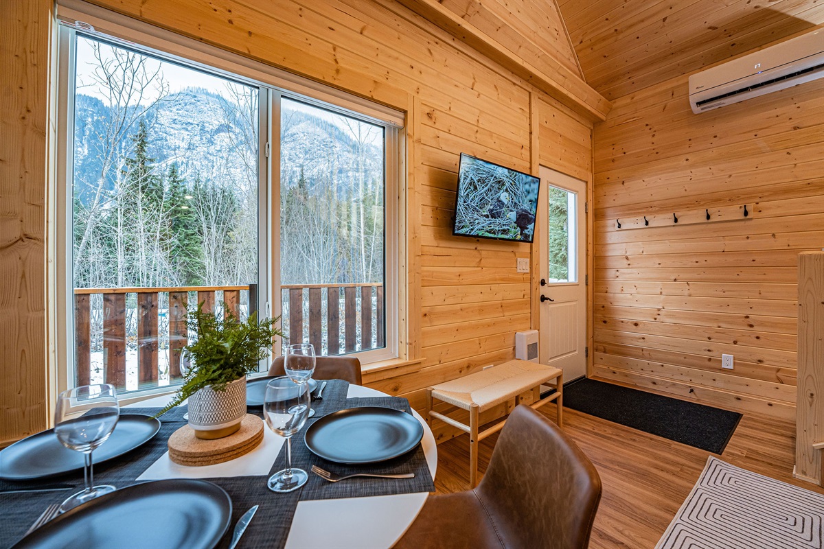 Dining and living area