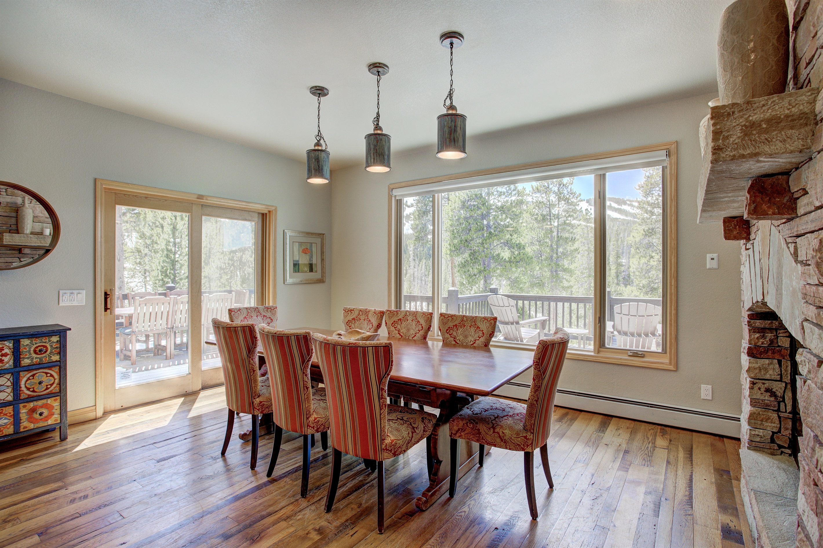 Dining room table for 8.