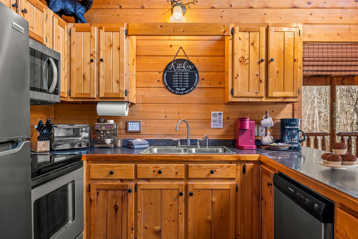 Modern kitchen with updated appliances