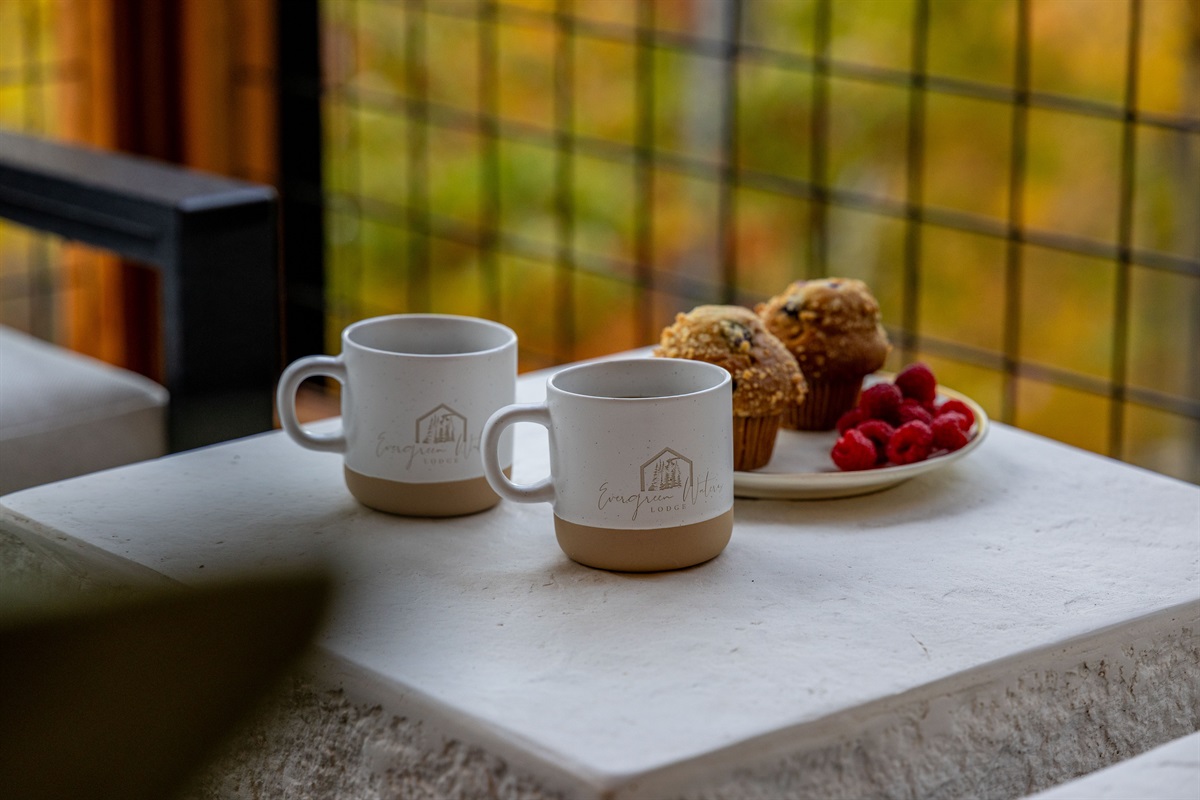 A quiet spot for morning coffee and treats!