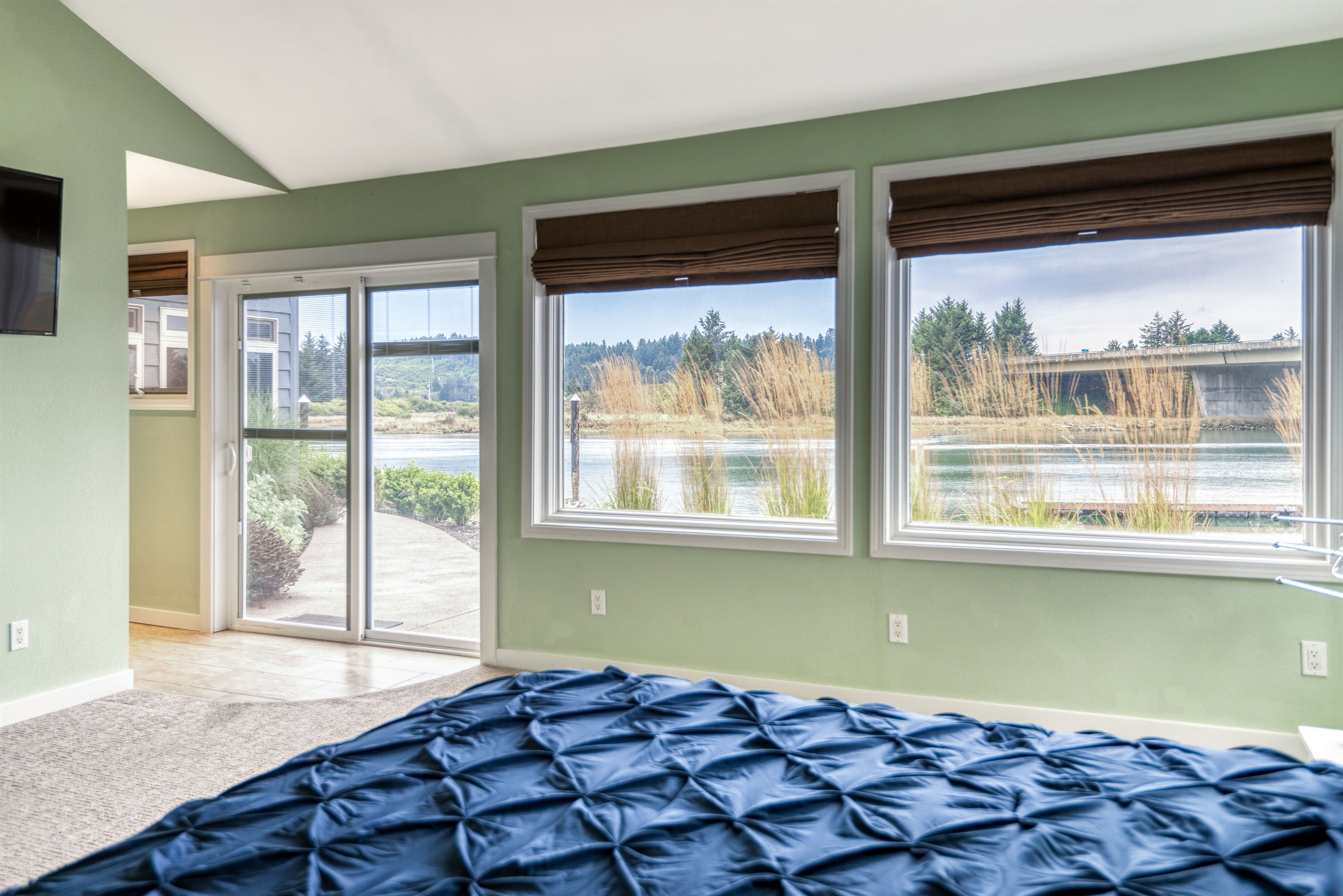 Bedroom Windows Looking at River