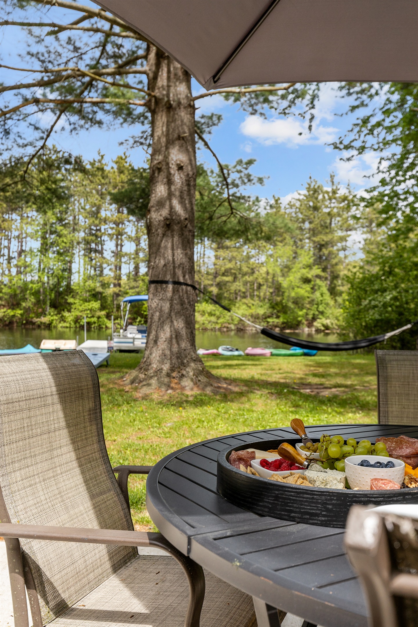 The perfect spot for morning coffee, family dinners, and sunset conversations.