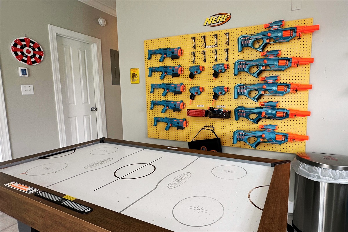 Family game nights just got an upgrade with our Nerf battle station.