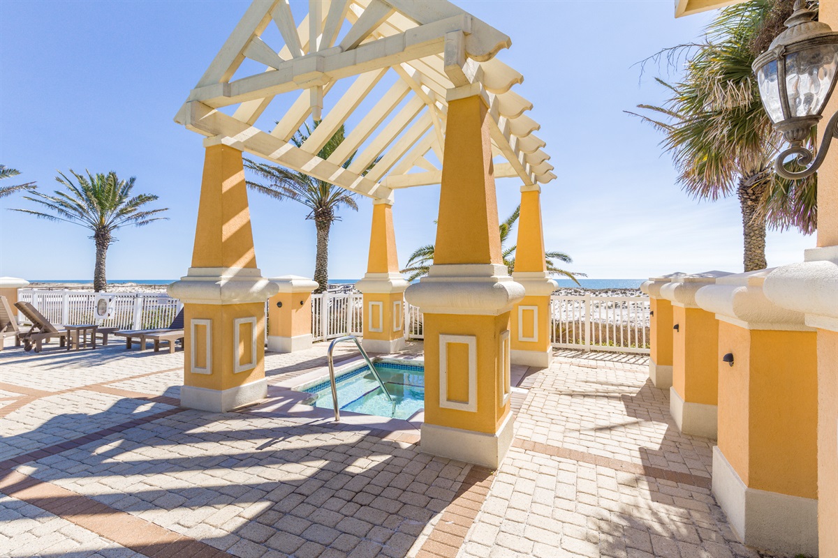 Gulf Front Hot Tub