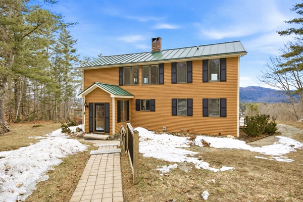 Merriman Forest House front during winter