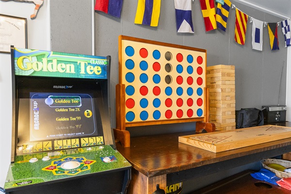 From classic games to modern favorites, this room is the perfect spot to unwind and play.
