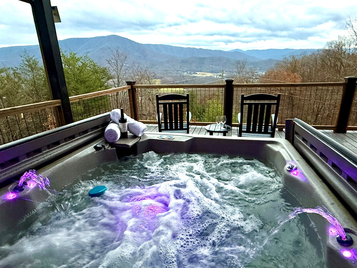 Relaxing Evening in the Hot Tub