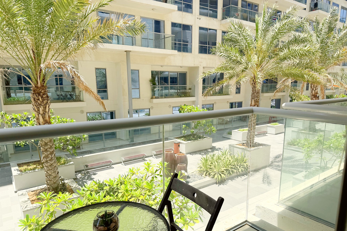 Apartment's balcony view