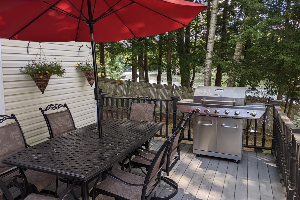 Deck with Grill & Patio furniture