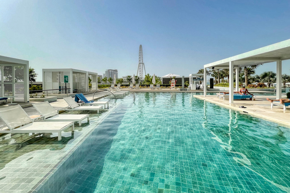 One of the pools with free access for all guests