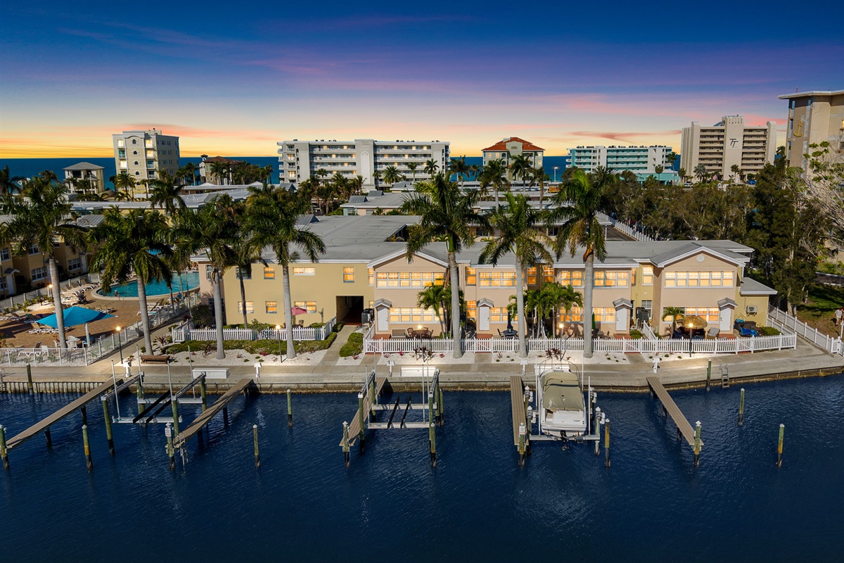 End your day at Barefoot Beach resort!