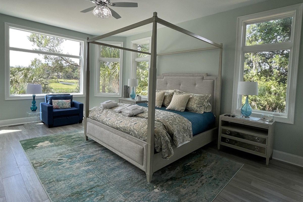 Island Oasis- Primary Bedroom w/ensuite spa like bath located on 1st floor