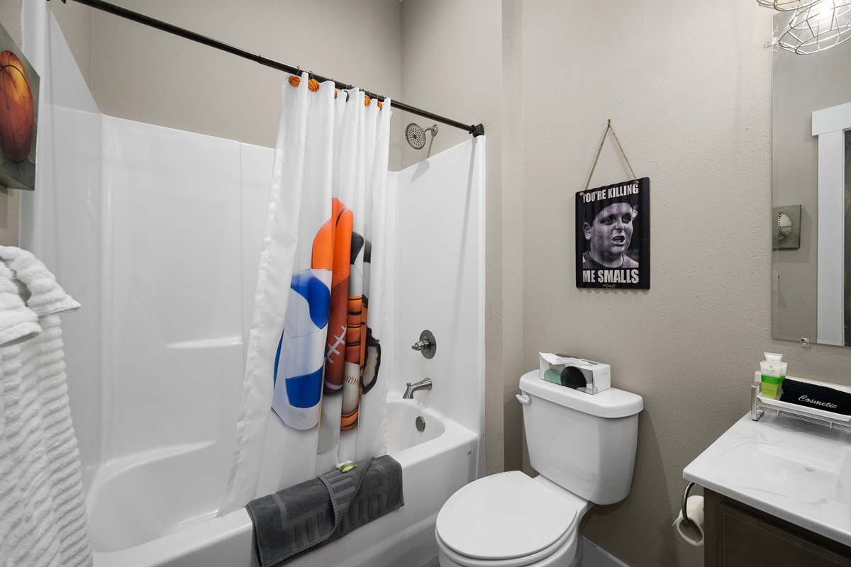 Sports Legends bathroom also with entrance from main area