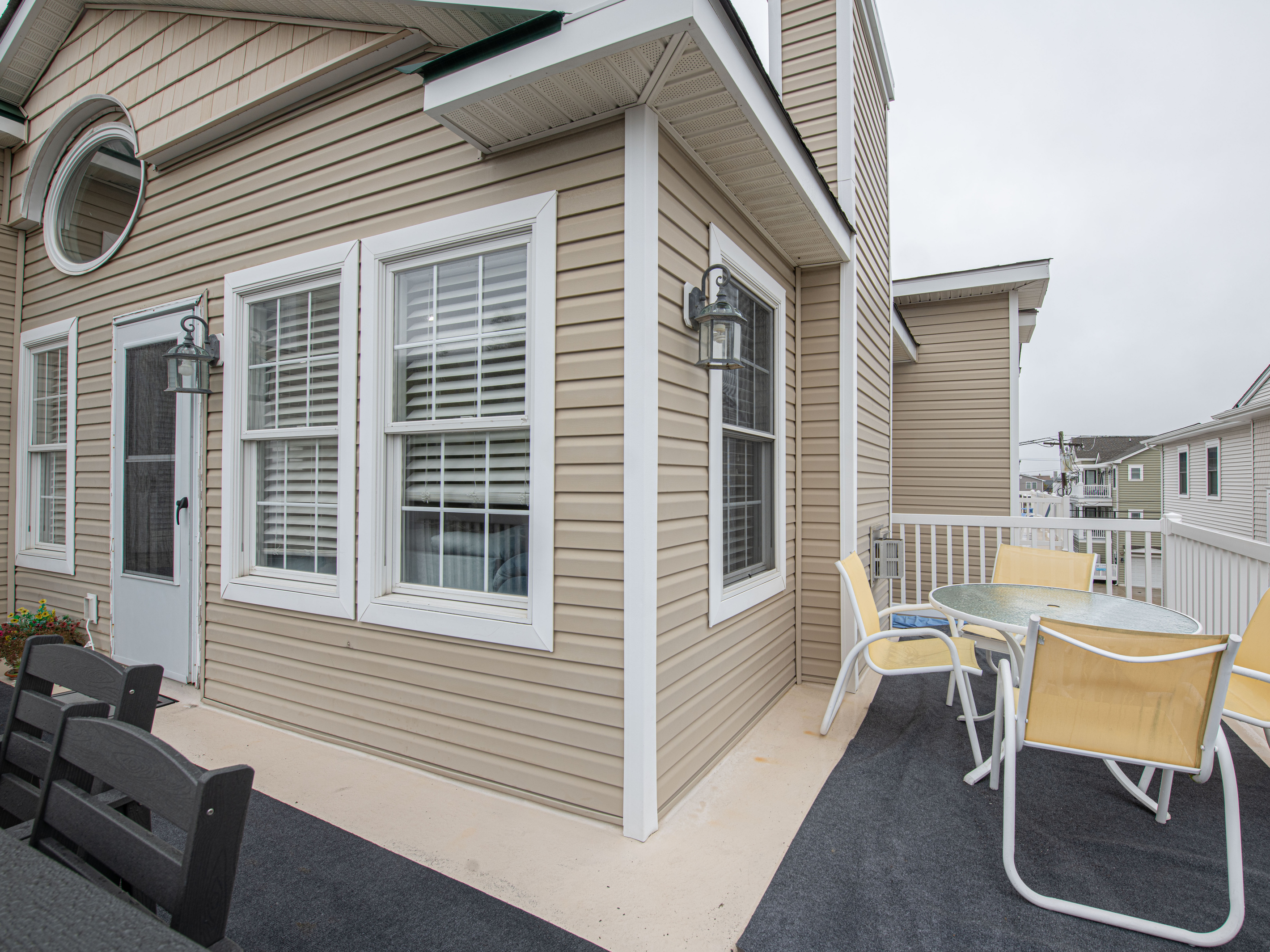 Private Deck & Outdoor Seating Area