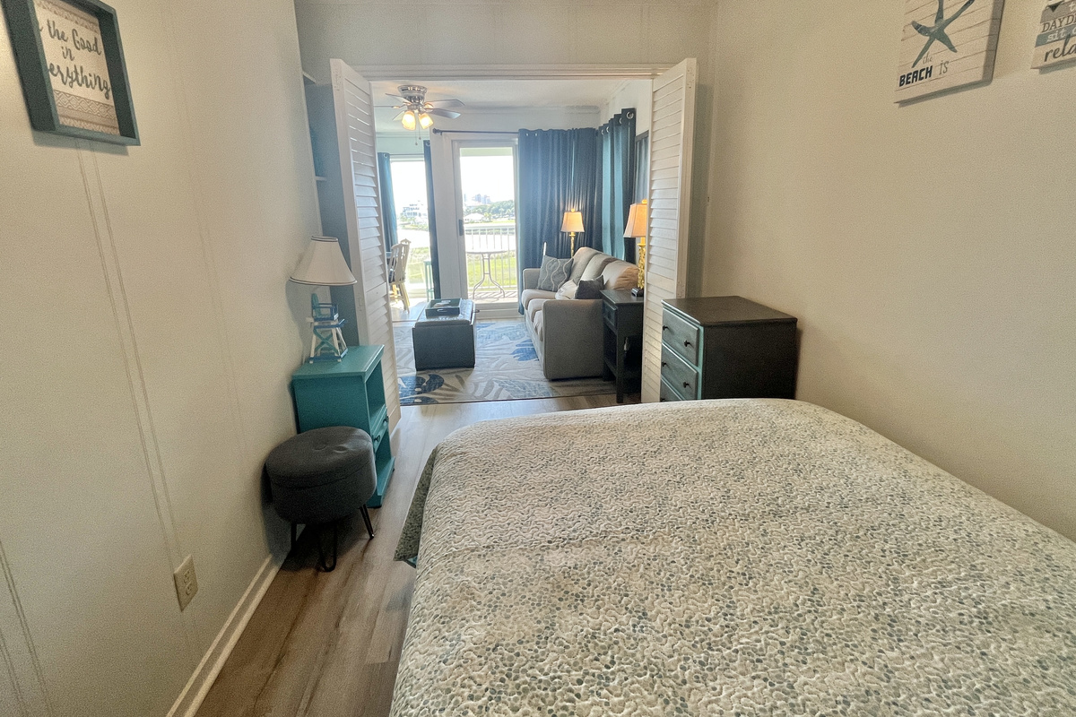 Guest Bedroom to Balcony View