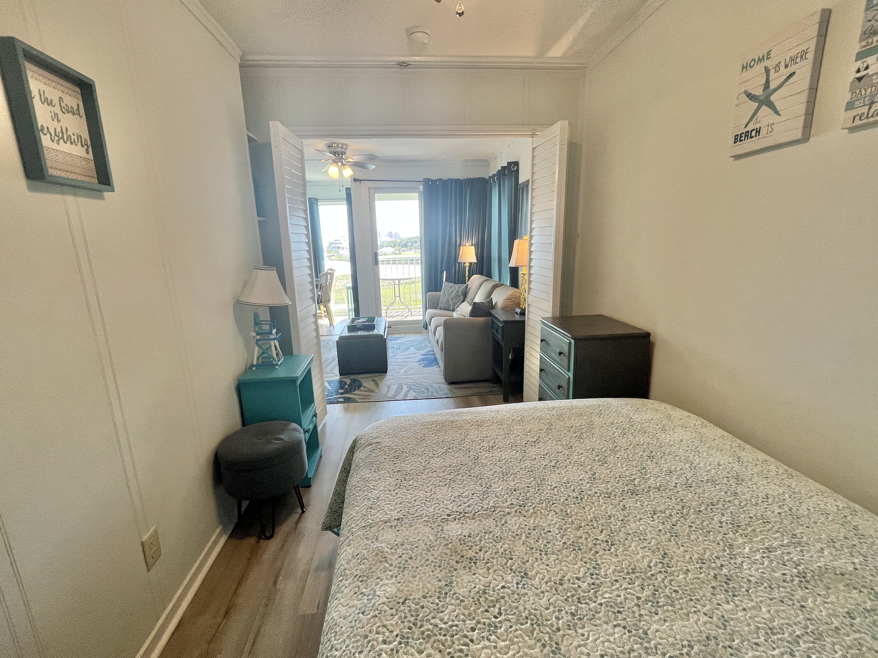 Guest Bedroom to Balcony View