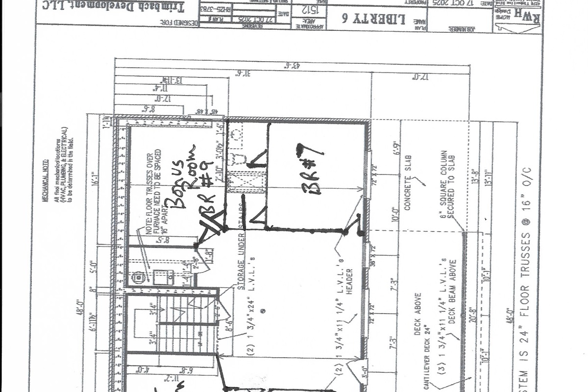 mocked up plan for lower level.